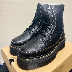 Dr. Martens Jadon Boot Alternative Leather Platforms Black boots